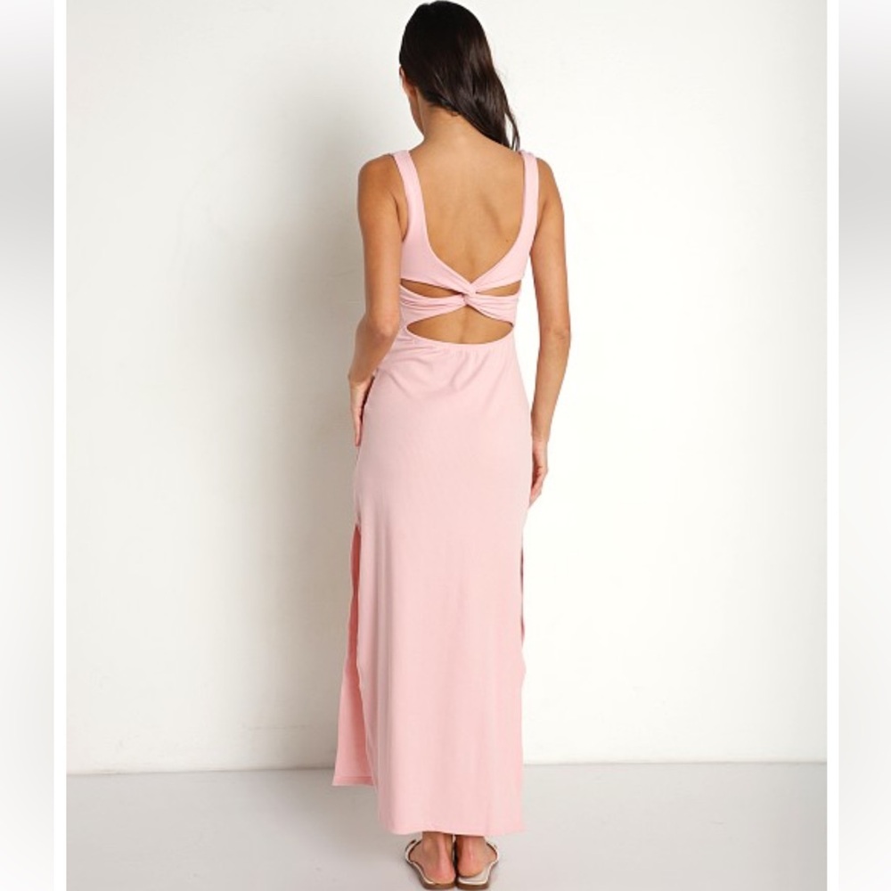L *Space Mara Midi Dress Rose Quartz Size L